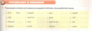 B. Vocabulary & Grammar – trang 45 Unit 6 Sách bài tập (SBT) Tiếng Anh 8 mới