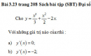Bài 3.23 trang 208 Sách bài tập (SBT) Đại số và giải tích 11