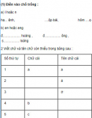 Chính tả - Tuần 1 trang 2 Vở bài tập (VBT) Tiếng Việt 3 tập 1