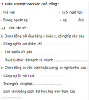 Chính tả - Tuần 6 trang 27 Vở bài tập (VBT) Tiếng Việt 3 tập 1