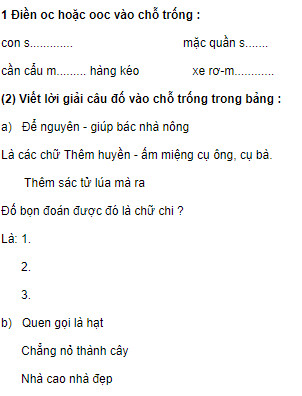 Vở bài tập Tiếng Việt lớp 3 trang 56 Tuần 11