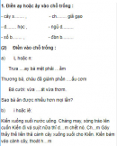 Chính tả - Tuần 14 trang 70 Vở bài tập (VBT) Tiếng Việt 3 tập 1