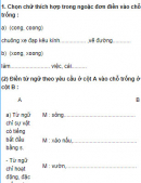 Chính tả - Tuần 11 trang 54 Vở bài tập (VBT) Tiếng Việt 3 tập 1
