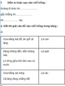 Chính tả - Tuần 13 trang 64 Vở bài tập (VBT) Tiếng Việt 3 tập 1