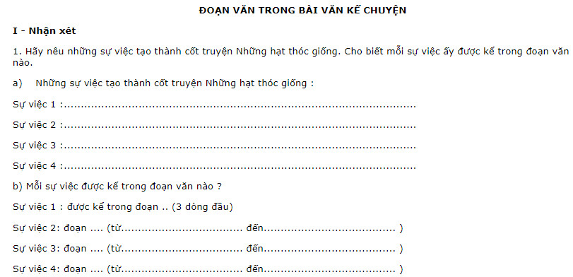 Giải bài tập Tiếng Việt lớp 4 trang 34