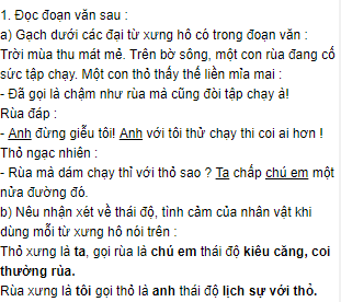 Luyện từ và câu - Đại từ xưng hô trang 74, 75 Vở bài tập (VBT) Tiếng Việt lớp 5 tập 1