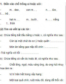 Chính tả - Tuần 15 trang 75 Vở bài tập (VBT) Tiếng Việt 3 tập 1