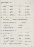Language Focus-  Unit 4 trang 33 Sách bài tập (SBT) Tiếng Anh 11