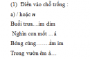 Chính tả - Tuần 23 Trang 24 Vở bài tập (VBT) Tiếng Việt 3 tập 2