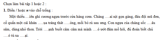 Chính tả - Tuần 28 Trang 47 Vở bài tập (VBT) Tiếng Việt 3 tập 2