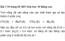 Bài 7.19 trang 69 Sách bài tập (SBT) Hóa học 10 Nâng cao