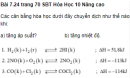 Bài 7.24 trang 70 Sách bài tập (SBT) Hóa học 10 Nâng cao