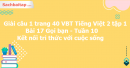 Giải câu 1 trang 40 VBT Tiếng Việt 2 tập 1 Bài 17 Gọi bạn Kết nối tri thức với cuộc sống