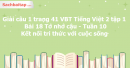 Giải câu 1 trang 41 VBT Tiếng Việt 2 tập 1 Bài 18 Tớ nhớ cậu Kết nối tri thức với cuộc sống