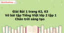 Giải Bài 1: Bàn tay dịu dàng trang 62, 63 Vở bài tập Tiếng Việt lớp 2 tập 1 - Chân trời sáng tạo