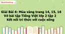 Giải Bài 6: Mùa vàng trang 14, 15, 16 Vở bài tập Tiếng Việt lớp 2 tập 2 - Kết nối tri thức