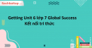 Getting started Unit 6 Tiếng Anh 7 Global Success - Kết nối tri thức
