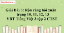 Giải Bài 3: Rộn ràng hội xuân trang 10, 11, 12, 13 VBT Tiếng Việt 3 tập 2 Chân trời sáng tạo