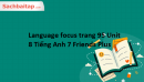 Language focus trang 95 Unit 8 Tiếng Anh 7 Friends Plus