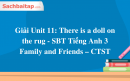 Giải Unit 11: There is a doll on the rug - SBT Tiếng Anh 3 Family and Friends – CTST