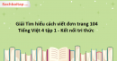 Giải Tìm hiểu cách viết đơn trang 104 Tiếng Việt 4 tập 1 - Kết nối tri thức