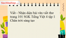 Viết - Nhận diện bài văn viết thư trang 101 SGK Tiếng Việt 4 tập 1 Chân trời sáng tạo