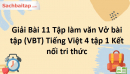 Giải Bài 11 Tập làm văn Vở bài tập (VBT) Tiếng Việt 4 tập 1 Kết nối tri thức