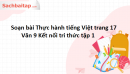 Soạn bài Thực hành tiếng Việt trang 17 Văn 9 Kết nối tri thức tập 1