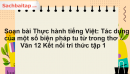 Soạn bài Thực hành tiếng Việt: Tác dụng của một số biện pháp tu từ trong thơ Văn 12 Kết nối tri thức tập 1