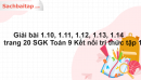 Giải bài 1.10, 1.11, 1.12, 1.13, 1.14 trang 20 SGK Toán 9 Kết nối tri thức tập 1 