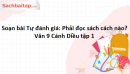 Soạn bài Tự đánh giá: Phải đọc sách cách nào?  Văn 9 Cánh Diều tập 1