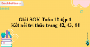 Giải SGK Toán 12 tập 1 Kết nối tri thức trang 42, 43, 44