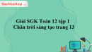 Giải SGK Toán 12 tập 1 Chân trời sáng tạo trang 13