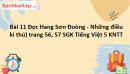 Bài 11 Đọc Hang Sơn Đoòng - Những điều kì thú trang 56, 57 SGK Tiếng Việt 5 Kết nối tri thức tập 1