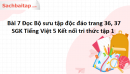 Bài 7 Đọc Bộ sưu tập độc đáo trang 36, 37 SGK Tiếng Việt 5 Kết nối tri thức tập 1