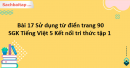 Bài 17 Sử dụng từ điển trang 90, 91 SGK Tiếng Việt 5 Kết nối tri thức tập 1