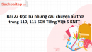 Bài 22 Đọc Từ những câu chuyện ấu thơ trang 110, 111 SGK Tiếng Việt 5 Kết nối tri thức tập 1