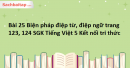 Bài 25 Biện pháp điệp từ, điệp ngữ trang 123, 124 SGK Tiếng Việt 5 Kết nối tri thức tập 1