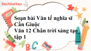 Soạn bài Văn tế nghĩa sĩ Cần Giuộc - Văn 12 Chân trời sáng tạo tập 1