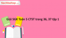 Giải SGK Toán 5 CTST trang 36, 37 tập 1