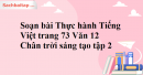 Soạn bài Thực hành Tiếng Việt trang 73 Văn 12 Chân trời sáng tạo tập 2