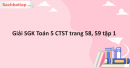 Giải SGK Toán 5 CTST trang 58, 59 tập 1