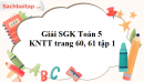 Giải SGK Toán 5 KNTT trang 60, 61 tập 1