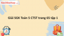 Giải SGK Toán 5 CTST trang 65 tập 1