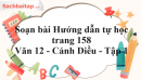 Soạn bài Hướng dẫn tự học trang 158 Văn 12 Cánh Diều tập 1