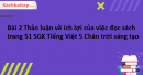 Bài 2 Thảo luận về ích lợi của việc đọc sách trang 51 SGK Tiếng Việt 5 Chân trời sáng tạo tập 1