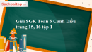 Giải SGK Toán 5 Cánh Diều trang 15, 16 tập 1