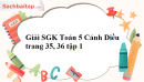 Giải SGK Toán 5 Cánh Diều trang 35, 36 tập 1