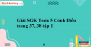 Giải SGK Toán 5 Cánh Diều trang 37, 38 tập 1