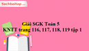 Giải SGK Toán 5 KNTT trang 116, 117, 118, 119 tập 1